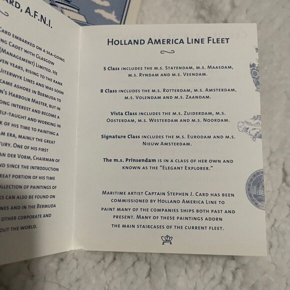 Holland America Line Blue Delft Tile coasters Signature Class Ships collectible - Picture 13 of 15